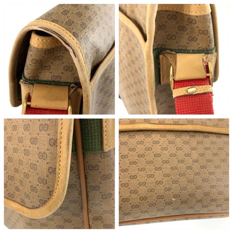 Gucci Vintage Micro GG Sherry Line Beige Supreme Canvas 019 43 Shoulder Bag — view 5