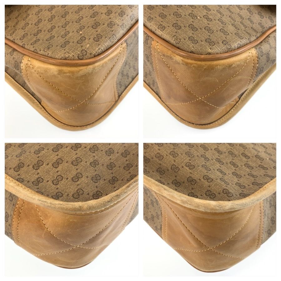 Gucci Vintage Micro GG Sherry Line Beige Supreme Canvas 019 43 Shoulder Bag — view 4