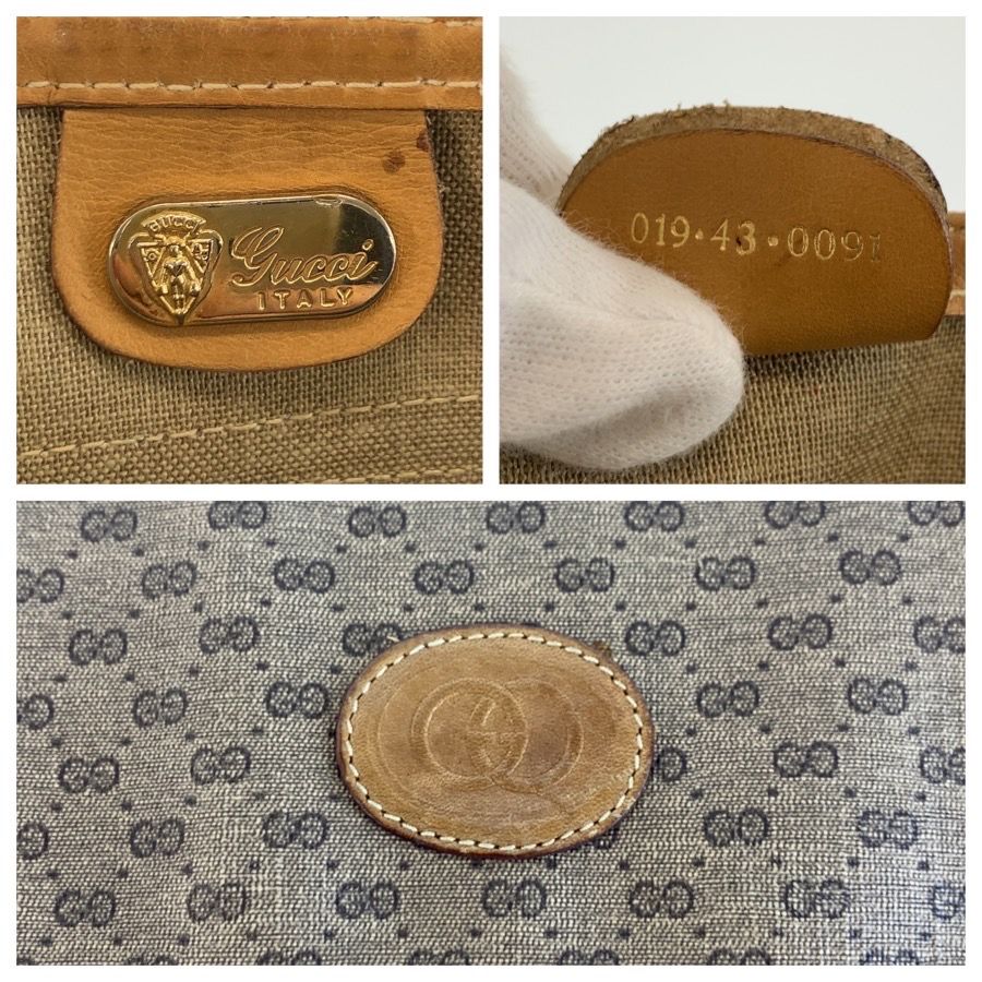 Gucci Vintage Micro GG Sherry Line Beige Supreme Canvas 019 43 Shoulder Bag — view 3