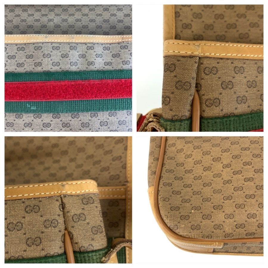 Gucci Vintage Micro GG Sherry Line Beige Supreme Canvas 019 43 Shoulder Bag — view 6