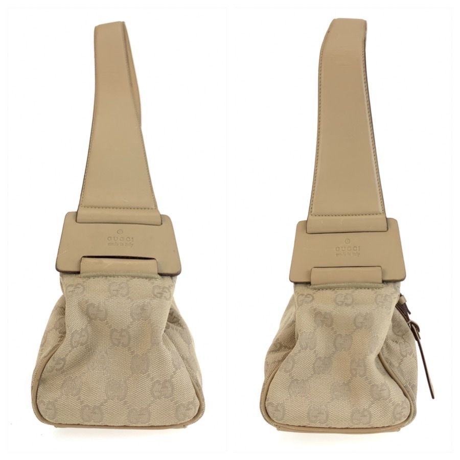 Gucci Beige Gold GG Canvas Shoulder Bag — view 7