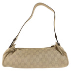 Gucci Beige Gold GG Canvas Shoulder Bag — view 2