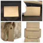 Gucci Beige Gold GG Canvas Shoulder Bag — view 3