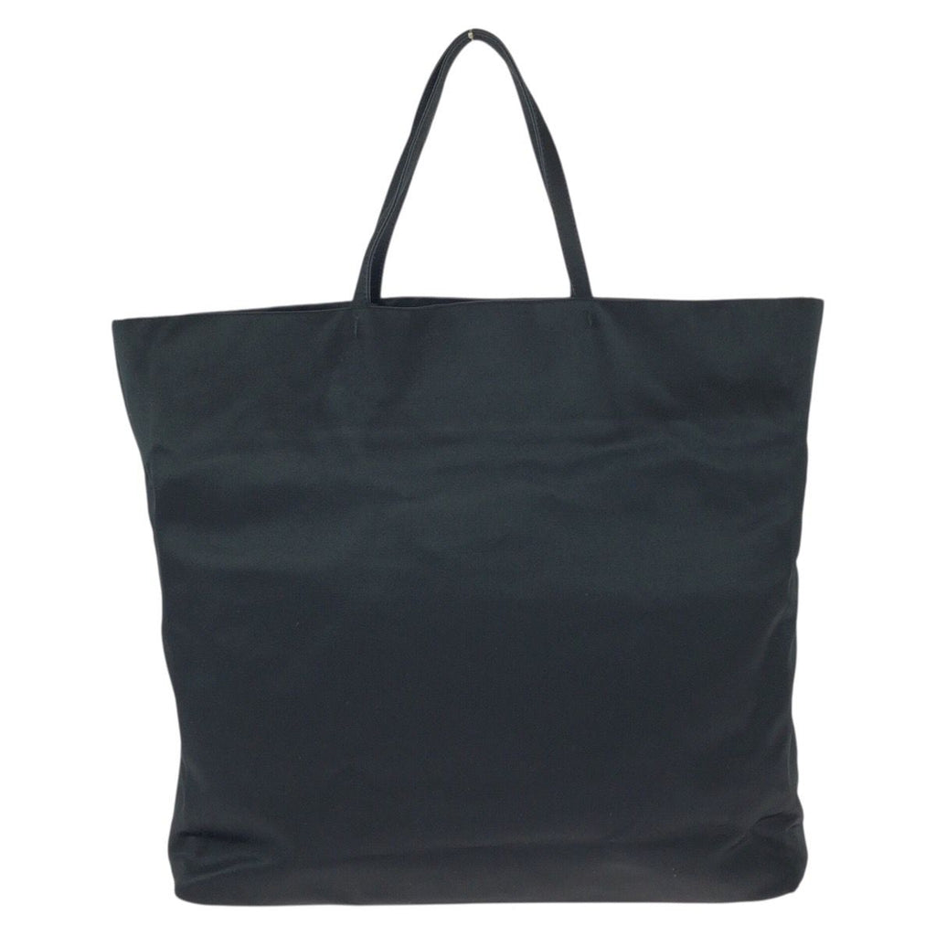 Prada Black Silver Satin Tote Bag — view 2