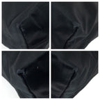 Prada Black Silver Satin Tote Bag — view 3