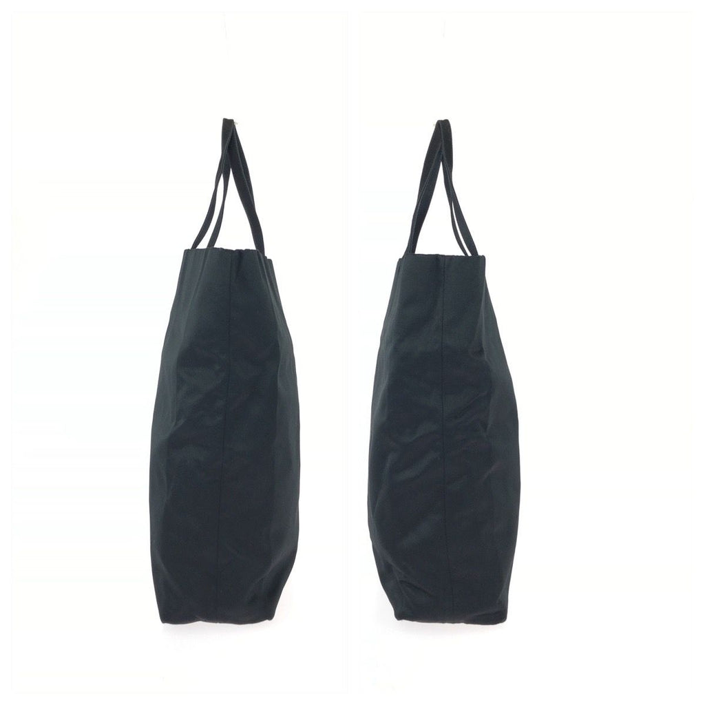 Prada Black Silver Satin Tote Bag — view 8