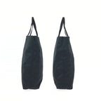 Prada Black Silver Satin Tote Bag — view 8