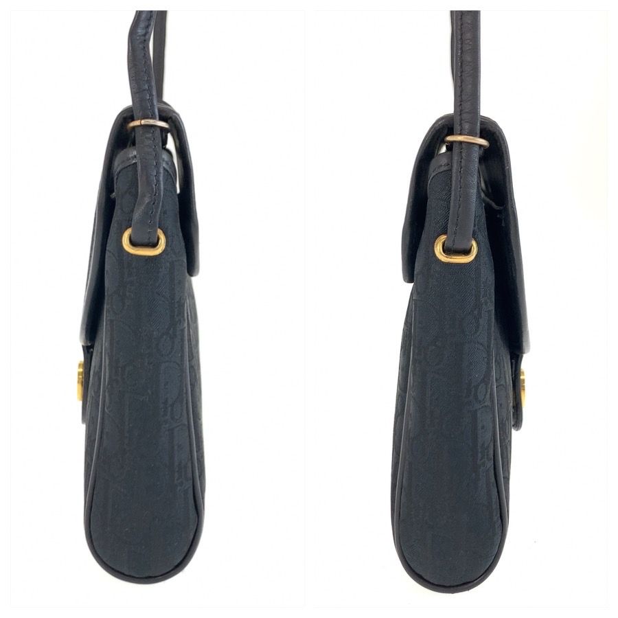 Dior Vintage Trotter Black Shoulder Bag Pochette — view 7