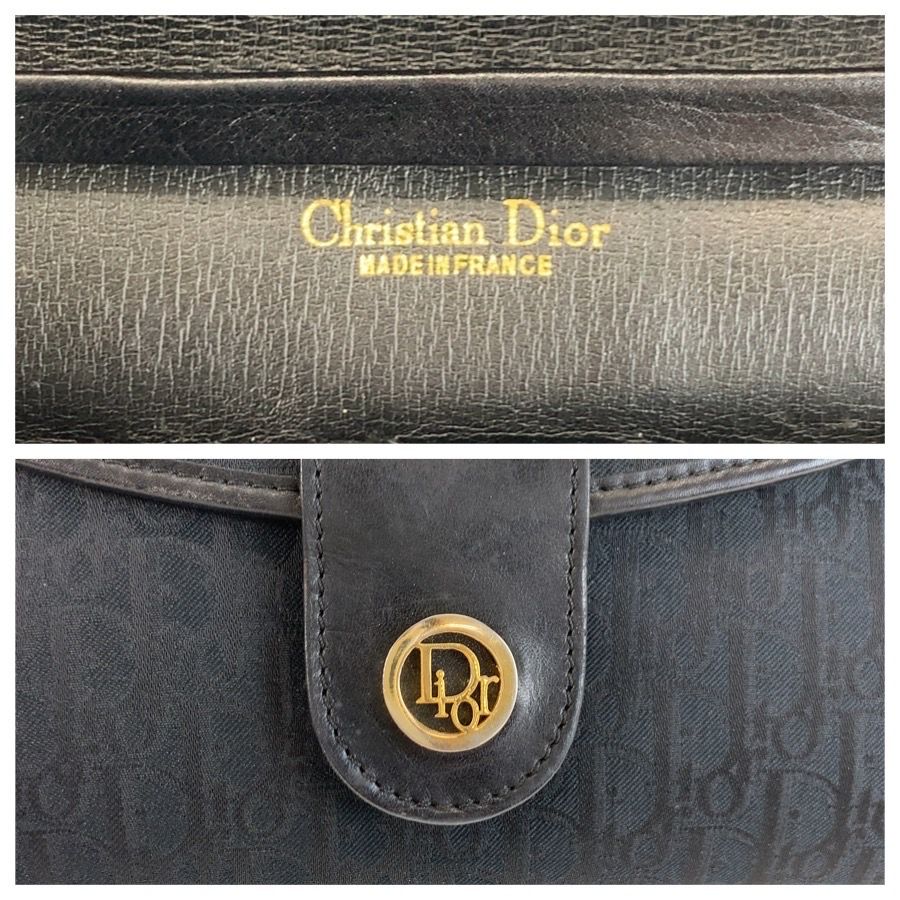 Dior Vintage Trotter Black Shoulder Bag Pochette — view 3