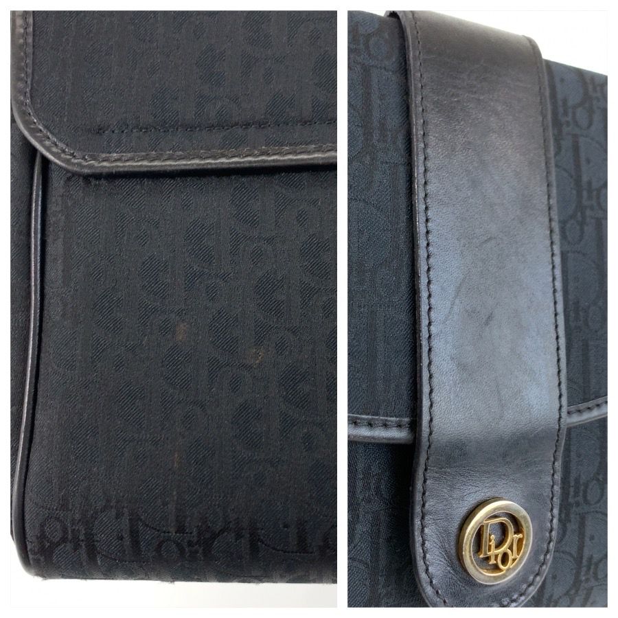Dior Vintage Trotter Black Shoulder Bag Pochette — view 5