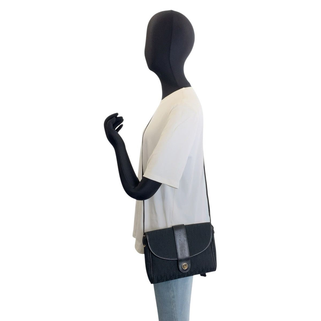 Dior Vintage Trotter Black Shoulder Bag Pochette — view 6