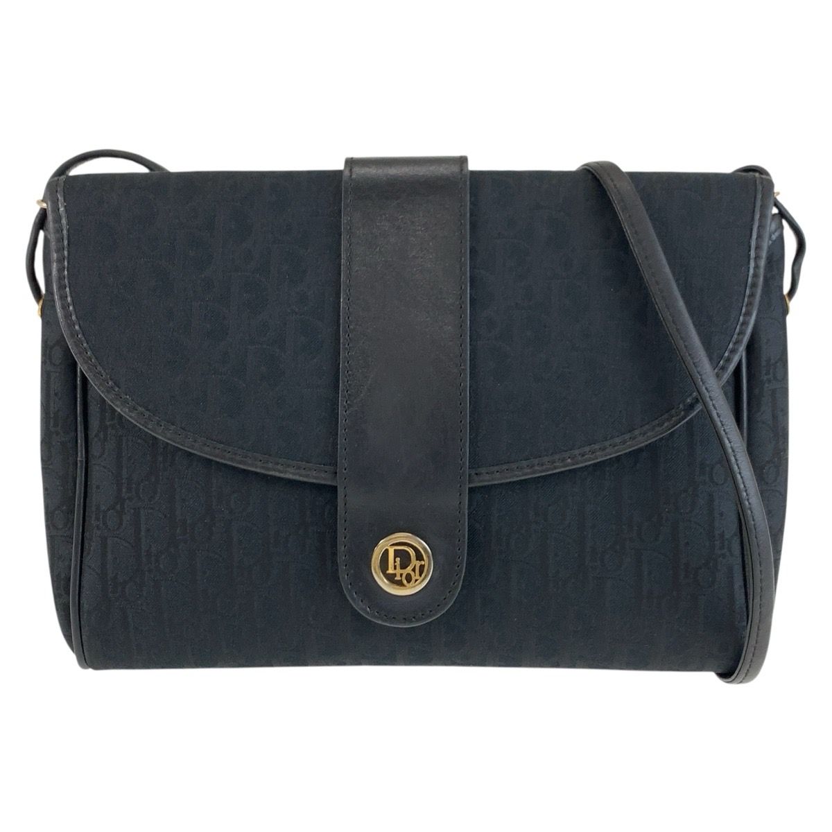 Dior Vintage Trotter Black Shoulder Bag Pochette