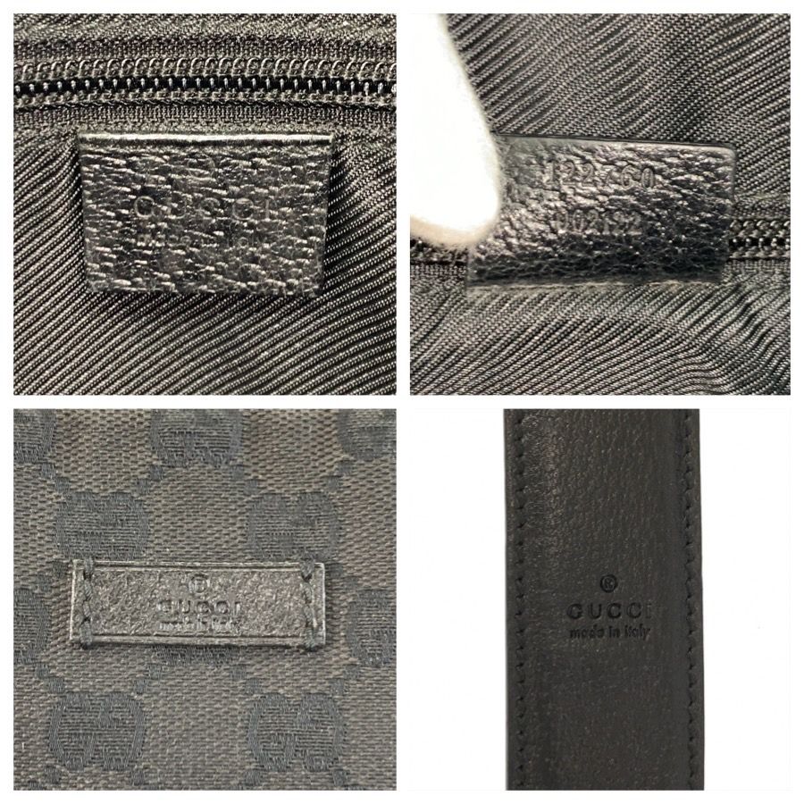 Gucci Black GG Canvas Shoulder Bag — view 3