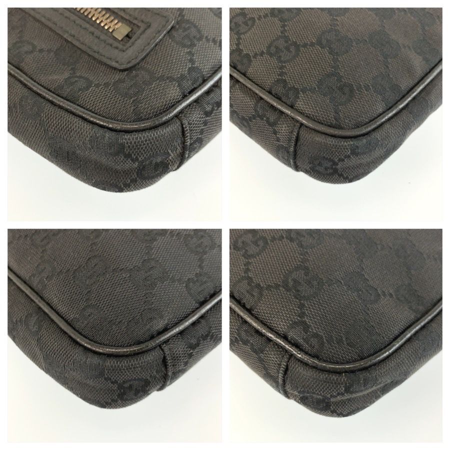 Gucci Black GG Canvas Shoulder Bag — view 4