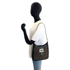 Gucci Black Brown Gold Canvas Leather 001 Shoulder Bag — view 6