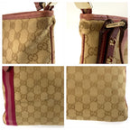 Gucci Jolicoeur Sherry Line Beige GG Canvas Shoulder Bag — view 5
