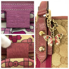 Gucci Jolicoeur Sherry Line Beige GG Canvas Shoulder Bag — view 3