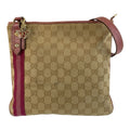Gucci Jolicoeur Sherry Line Beige GG Canvas Shoulder Bag