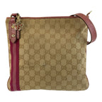 Gucci Jolicoeur Sherry Line Beige GG Canvas Shoulder Bag