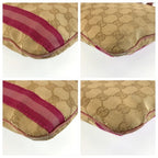 Gucci Jolicoeur Sherry Line Beige GG Canvas Shoulder Bag — view 4