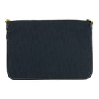 Dior Trotter Black Gold Canvas Chain Shoulder Bag Pochette — view 2