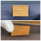Gucci Pink Brown Silver GG Canvas Leather Handbag — view 3