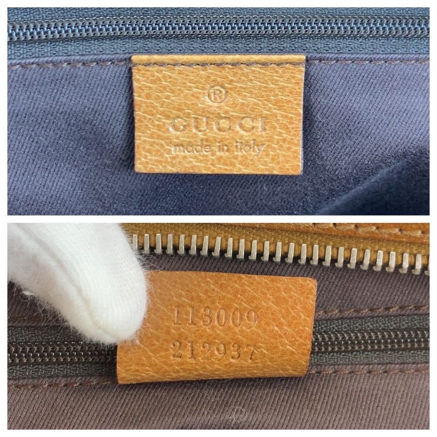 Gucci Pink Brown Silver GG Canvas Leather Handbag — view 3