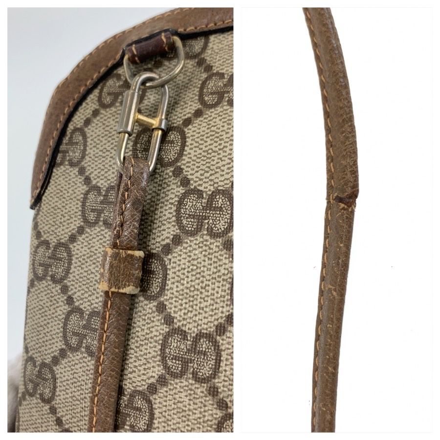Gucci Vintage Sherry Line Beige GG Supreme Canvas 904 02 Shoulder Bag Pochette — view 5