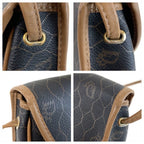 Dior Vintage Honeycomb Brown Shoulder Bag Pochette — view 5