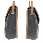 Dior Vintage Honeycomb Brown Shoulder Bag Pochette — view 7