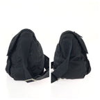 Prada Tessuto Black Silver Nylon Leather Shoulder Bag — view 8