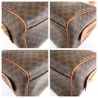 Celine Vintage Macadam Brown Gold 2-Way Shoulder Bag — view 4