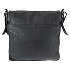 Saint Laurent Vintage YSL Black Navy Gold Leather Shoulder Bag — view 2