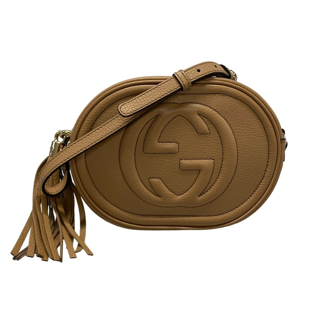 Gucci Shoulder Bag Soho Light Brown Leather