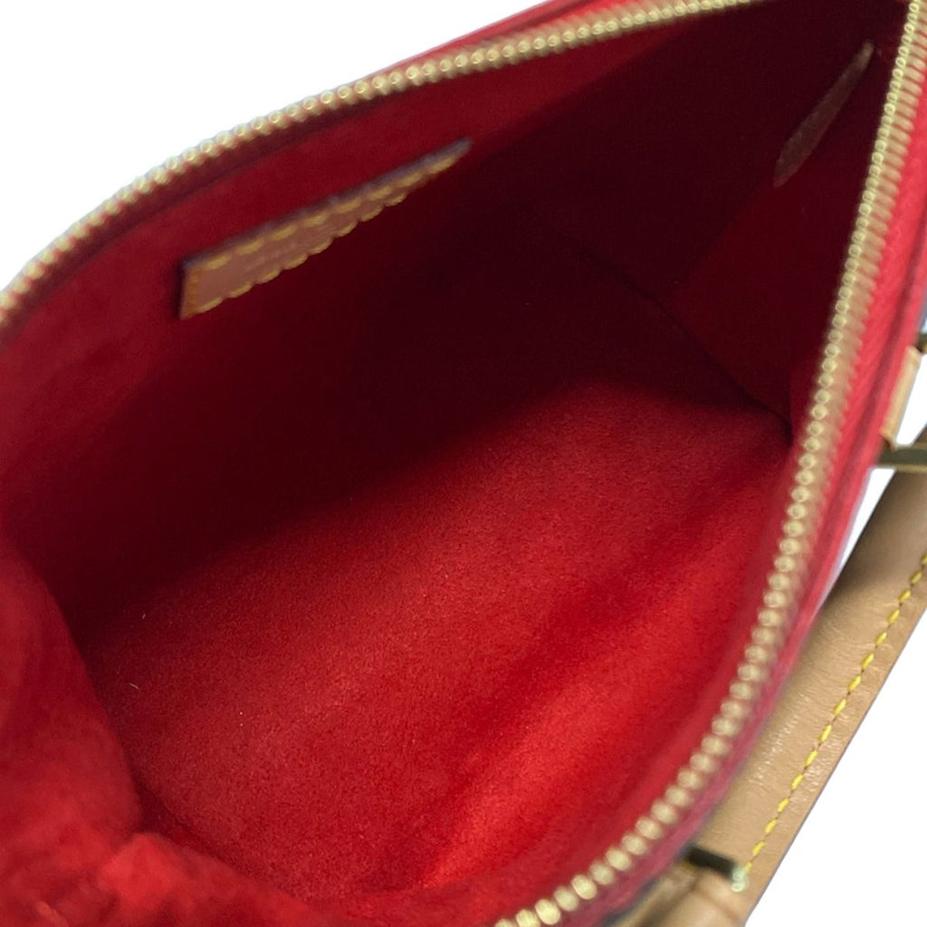 Louis Vuitton Shoulder Bag Monogram Nano Pallas Cerise Leather — view 7