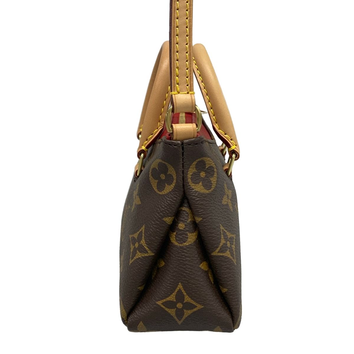 Louis Vuitton Shoulder Bag Monogram Nano Pallas Cerise Leather — view 4