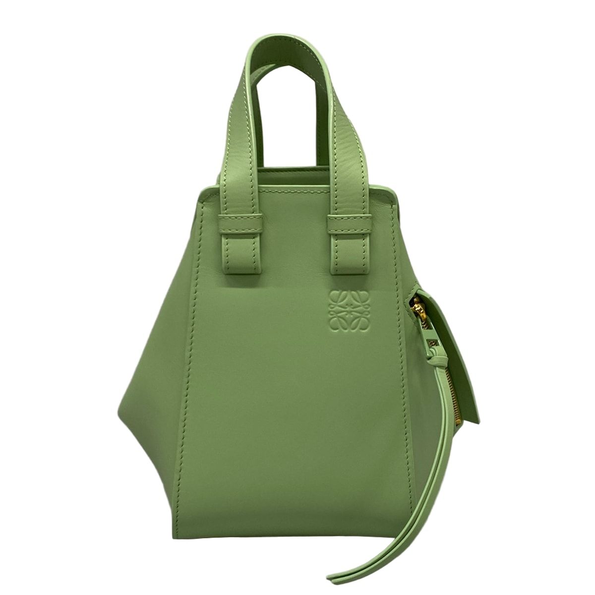 Loewe Handbag Hammock Compact Lime Green Gray