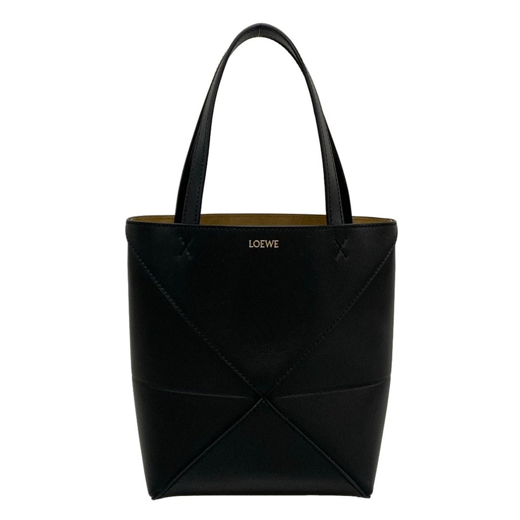 Loewe Tote Bag Puzzle Fold Mini Black Folding Available