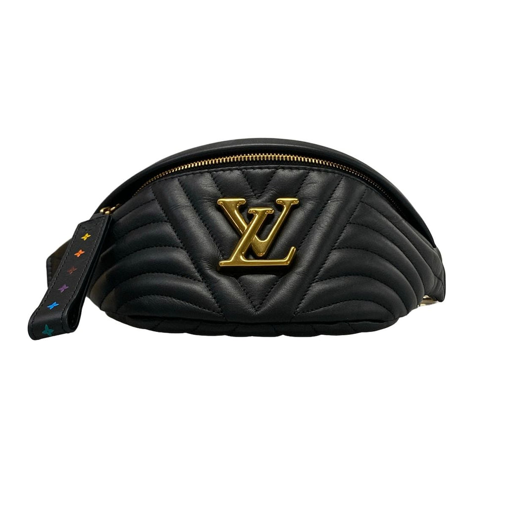 Louis Vuitton Waist Pouch New Wave Bum Bag Noir Leather — view 5