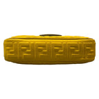Fendi Shoulder Bag Baguette Chain Midi Dark Yellow Crossbody Leather — view 5