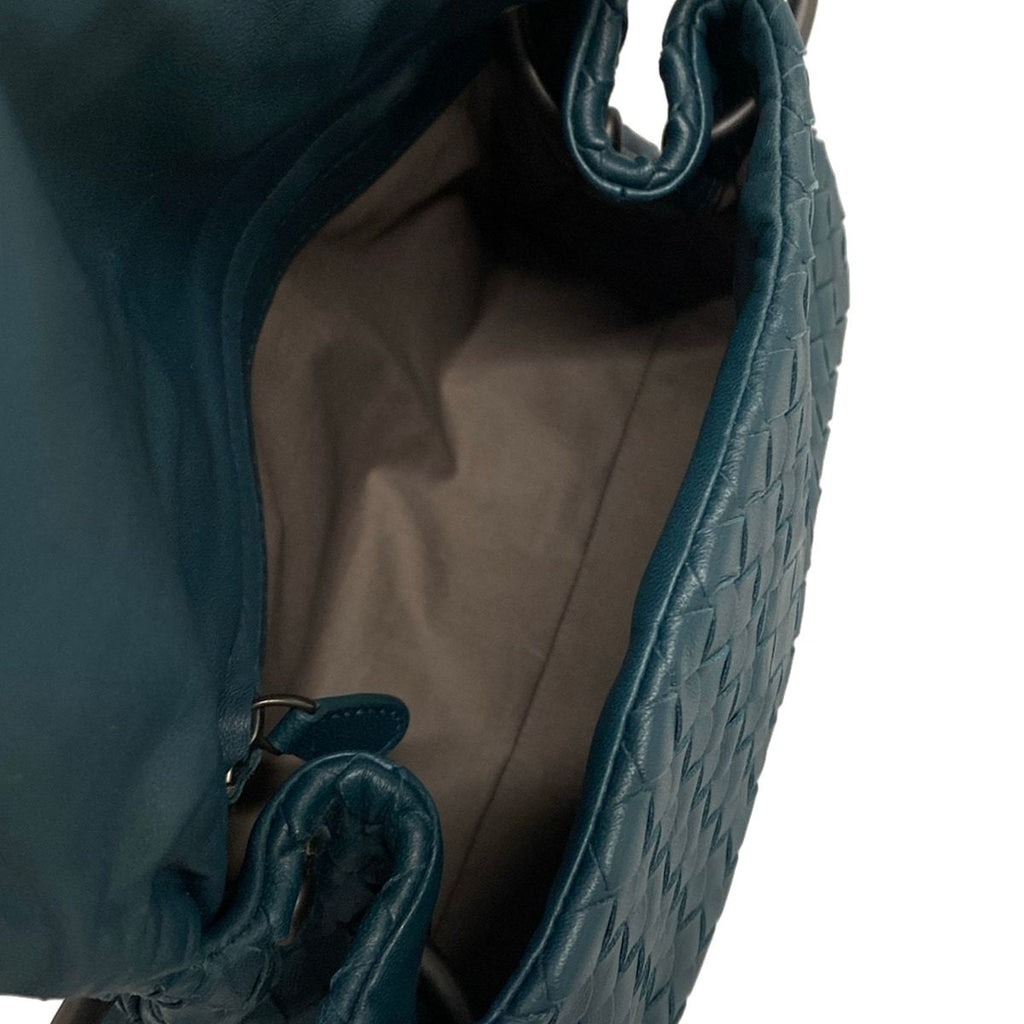 Bottega Veneta Shoulder Bag Intrecciato Dark Green Crossbody Leather — view 7