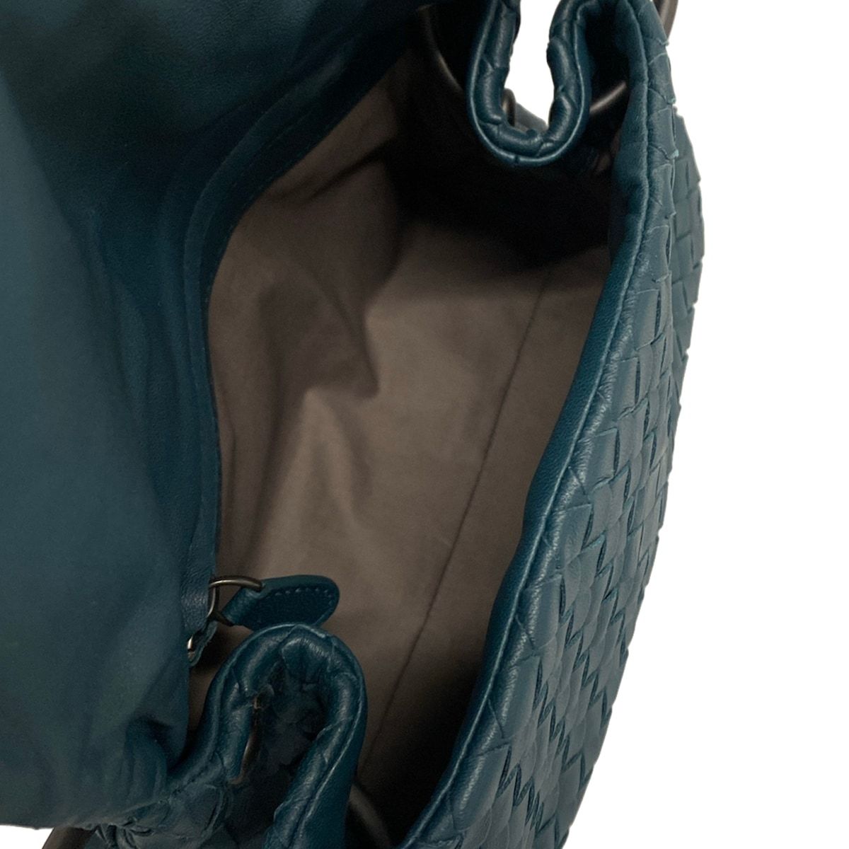 Bottega Veneta Shoulder Bag Intrecciato Dark Green Crossbody Leather — view 7
