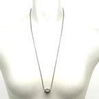 Saint Laurent Paris Necklace Ball Pendant Silver — view 2