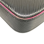 Louis Vuitton Wallet Epi Pochette Felice Noir Hot Pink Leather — view 7