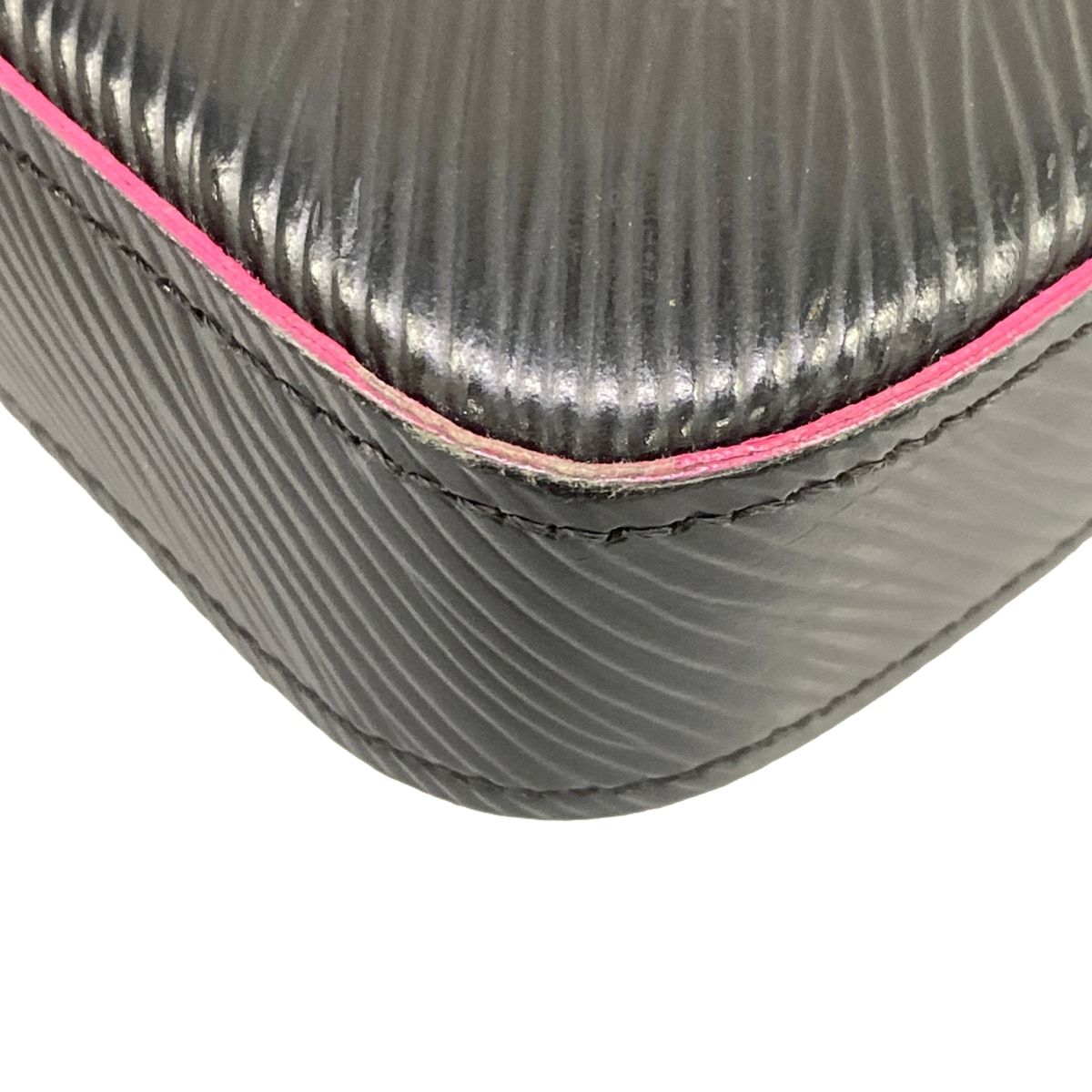 Louis Vuitton Wallet Epi Pochette Felice Noir Hot Pink Leather — view 7