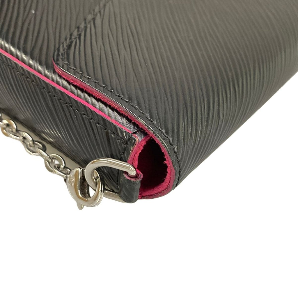 Louis Vuitton Wallet Epi Pochette Felice Noir Hot Pink Leather — view 8