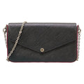 Louis Vuitton Wallet Epi Pochette Felice Noir Hot Pink Leather