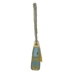 Chanel Shoulder Bag Choedge Coat Clear Beige Light Blue Chain Silver — view 2