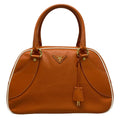 Prada Handbag Orange Perforated Leather