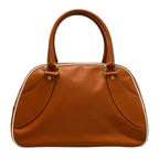 Prada Handbag Orange Perforated Leather — view 3